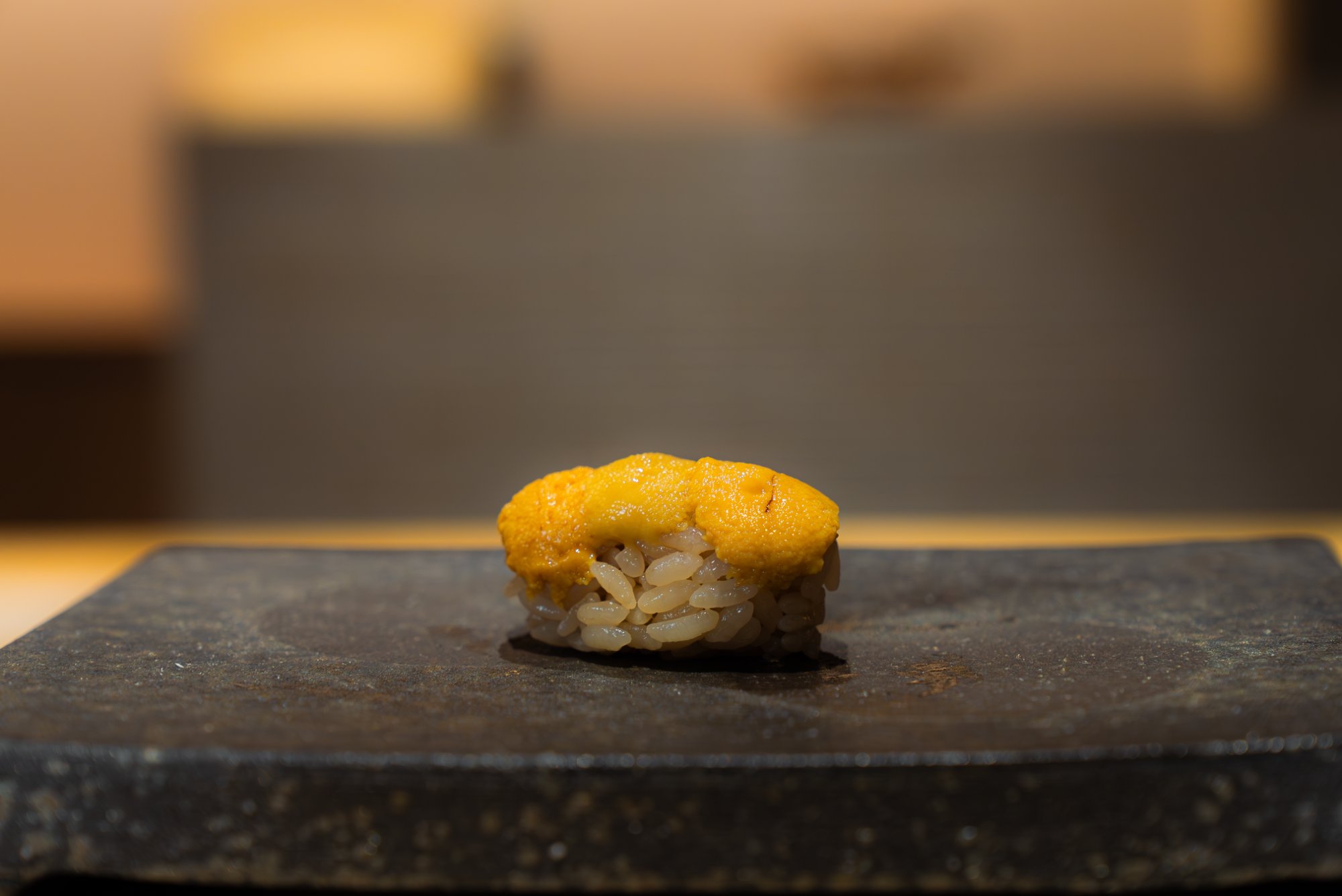 うに（雲丹）の握り Sea urchin nigiri – Sushi Seidai Ebisu